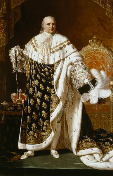 Portrait of Louis XVIII in coronation robes